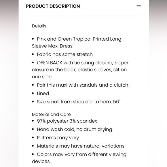 Pink Lily Where I Want To Be Tropical Printed Maxi Dress - Picture 6 of 12